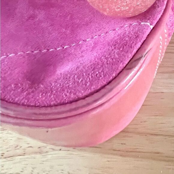 COACH Vintage Hampton Demi Pink 2Tone Suede/Patent Leather RARE & HTF - Picture 13 of 16